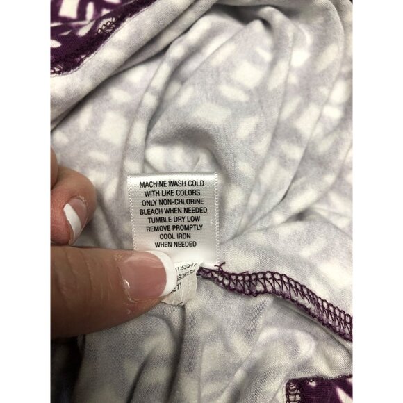 Merona Dress Womens Size Small Purple White V-Neck Back Lace Stretchy Sleeveless - Picture 8 of 9